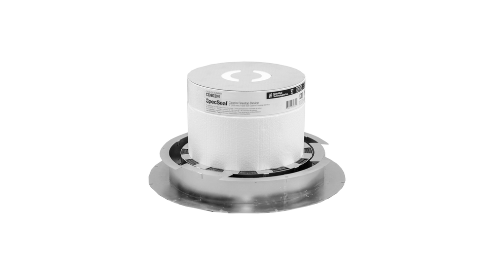 8-inch Cast-In Device x 8-inch Height, Metallic